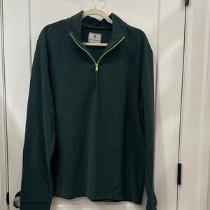Dudley Stephens Forest Green Fleece with Neon Accents